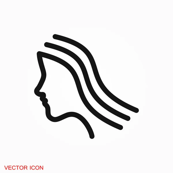 Logo Del Icono Del Salón Belleza Ilustración Símbolo Signo Vector — Vector de stock