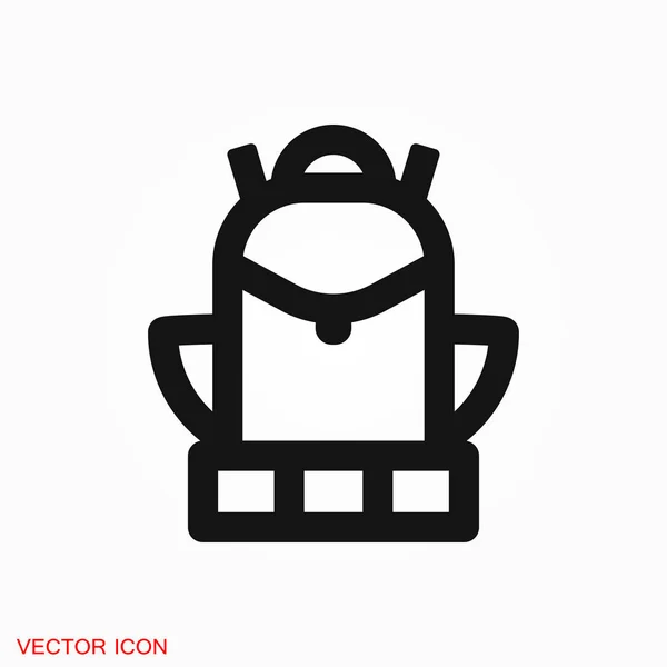 Рюкзак Логотип Векторный Знак Дизайна — стоковый вектор