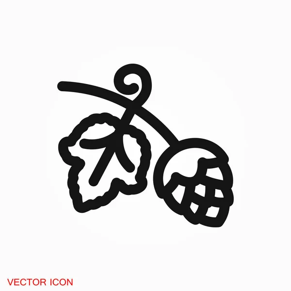 Hop Symbol Logo Vektor Zeichen Symbol Für Design — Stockvektor