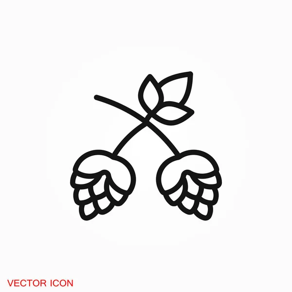Hop Ikona Logo Symbol Wektor Znak Dla Projektu — Wektor stockowy