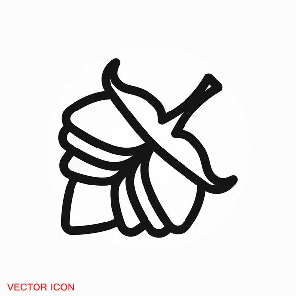 Logo Icono Lúpulo Símbolo Signo Vectorial Para Diseño — Archivo Imágenes Vectoriales