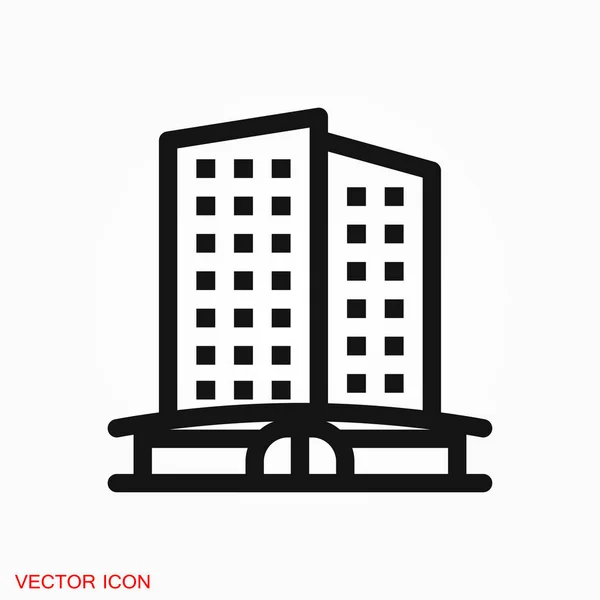 Logotipo Ícone Hotel Símbolo Sinal Vetor Para Projeto — Vetor de Stock