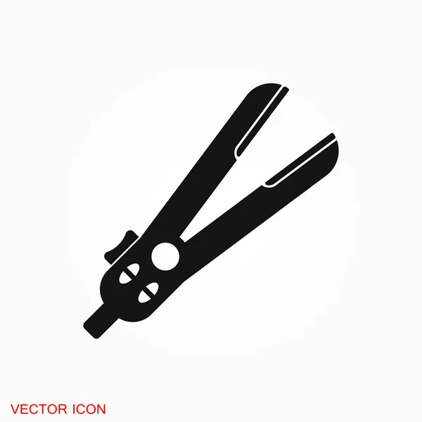 Hair Straighten Icon Icons Mobile Concept Web — Stock Vector