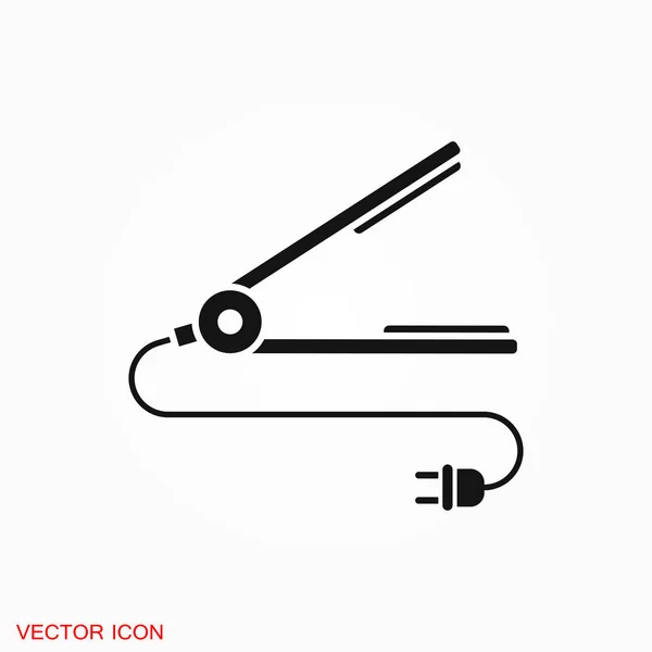 Hair Straighten Icon Icons Mobile Concept Web — Stock Vector
