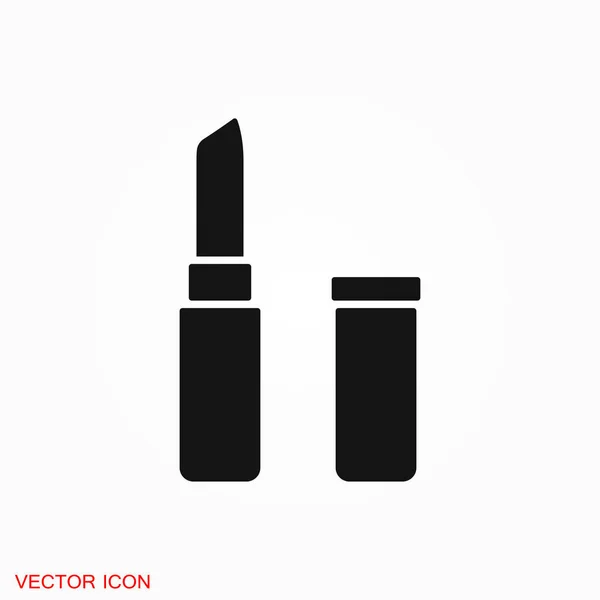 Значок Помады Плоский Логотип Помады Символ Дизайна — стоковый вектор