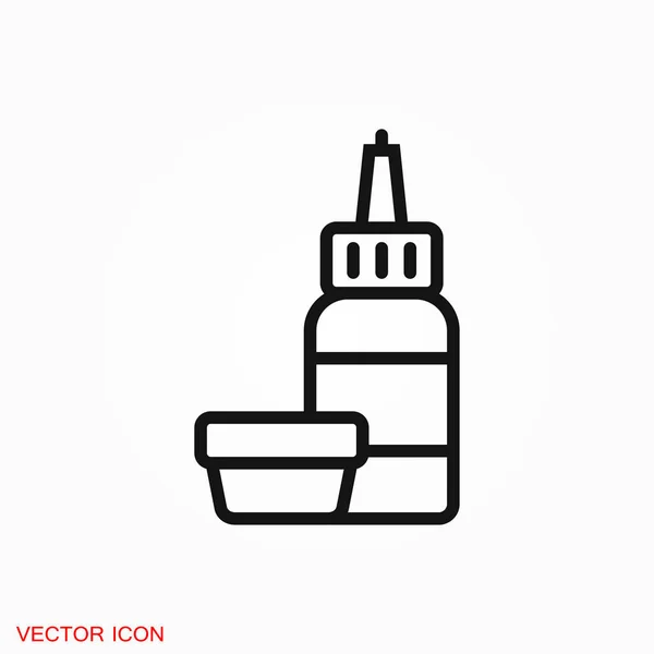 Logotipo Ícone Tinta Preenchimento Símbolo Sinal Vetorial Para Design — Vetor de Stock