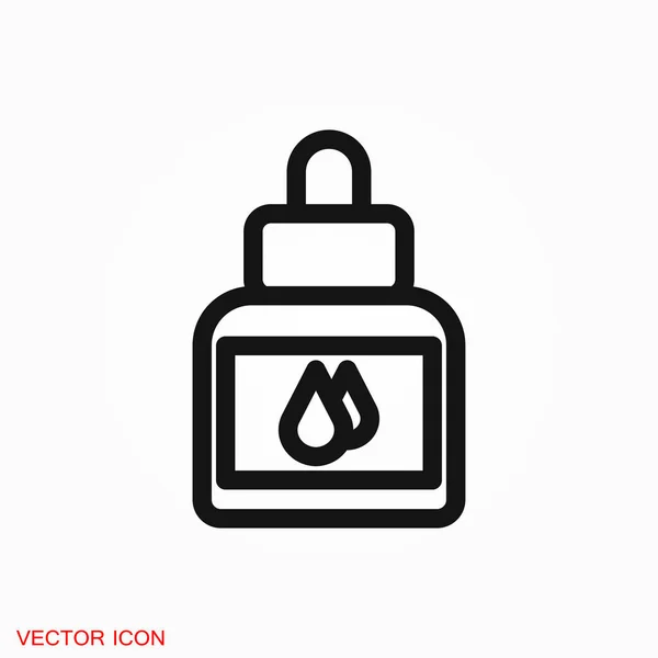 Quill Ink Icon Logo Vector Sign Symbol Design — Stock Vector