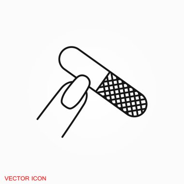 Simge logosu, vektör işareti simgesi tasarım için manikür