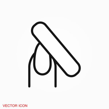 Simge logosu, vektör işareti simgesi tasarım için tırnak