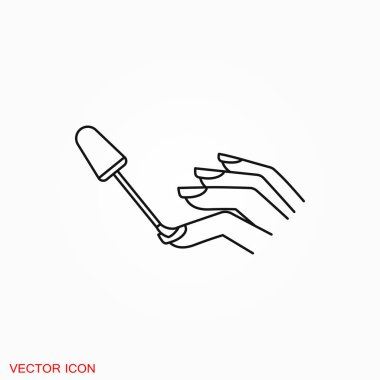 Simge logosu, vektör işareti simgesi tasarım için tırnak