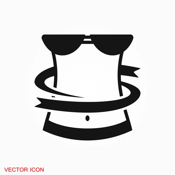 Weight Loss Icon Logo Vector Sign Symbol Design — Stock Vector