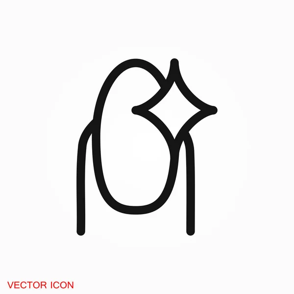 Manicure Ikona Logo Symbol Wektor Znak Dla Projektu — Wektor stockowy