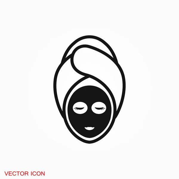 Facial Mask Icon Logo Vector Sign Symbol Design — Stock Vector