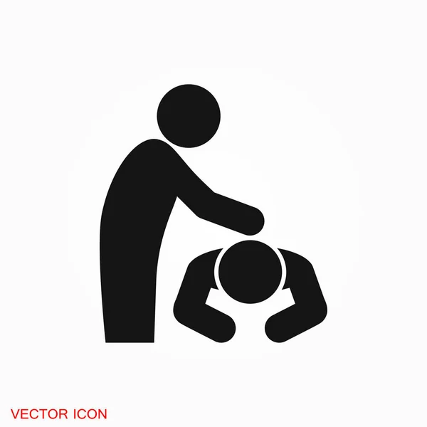 Icône Massage Illustration Vectorielle Spa Sur Fond Blanc — Image vectorielle