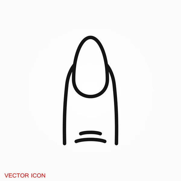 Nagelsymbol Logo Vektorzeichen Symbol Für Design — Stockvektor