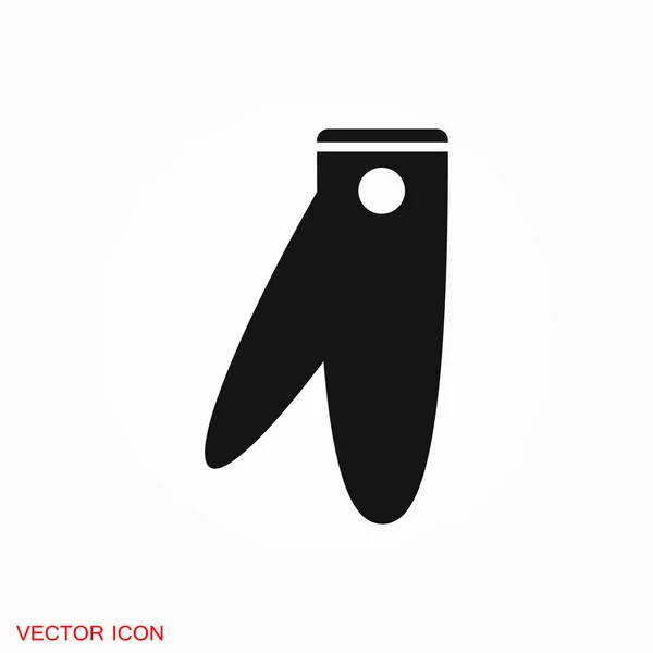 Köröm Ollóval Ikon Logo Design Vektor Előjel — Stock Vector