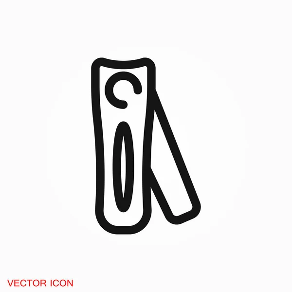 Logotipo Ícone Cortadores Unhas Símbolo Sinal Vetorial Para Design — Vetor de Stock