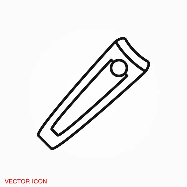 Cortaúñas Icono Logotipo Símbolo Signo Vector Para Diseño — Vector de stock