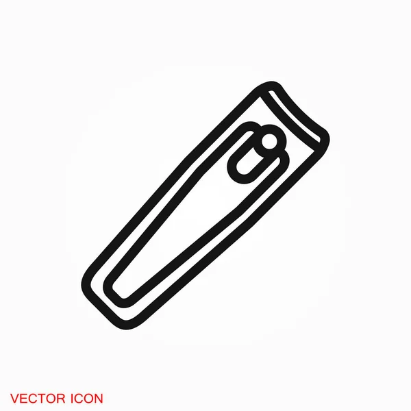 Nail Clippers Icon Logo Vector Sign Symbol Design — Stock Vector