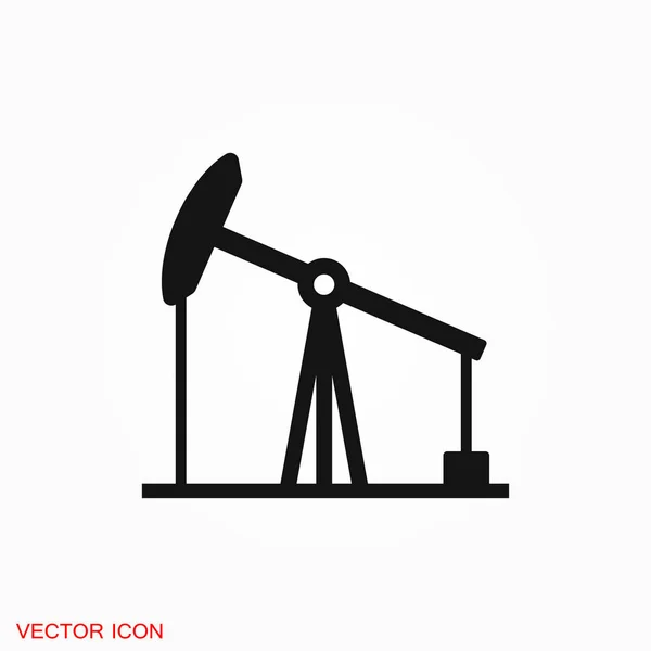 油ポンプ アイコン デザインのベクトル記号 — ストックベクタ