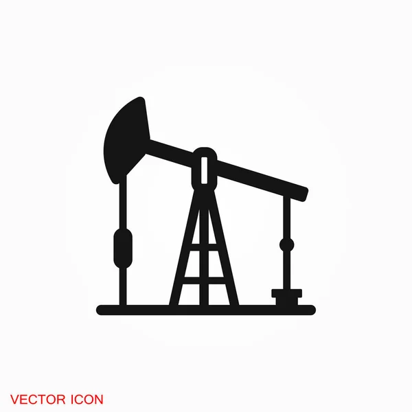 Symbol Für Ölpumpe Logo Vektorzeichen Symbol Für Design — Stockvektor