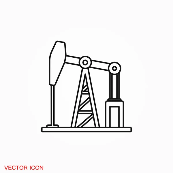 Logotipo Ícone Bomba Óleo Símbolo Sinal Vetorial Para Design — Vetor de Stock