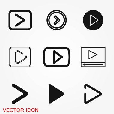 Simge vektör işareti simgesi tasarım için oynamak