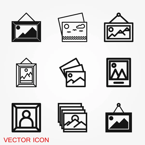 Bild-Symbol Grafik-Design-Vektor-Zeichen Symbol für Design — Stockvektor