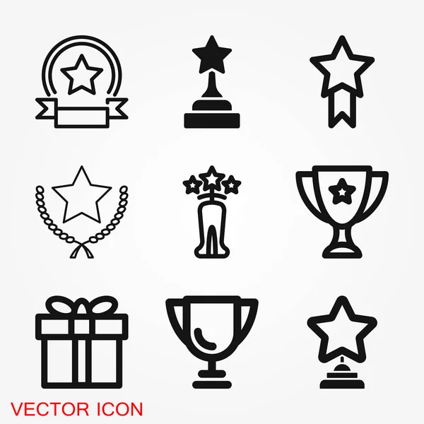 Prize icon vector sign symbol for design — Stock Vector