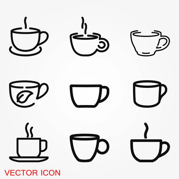 Té icono símbolo de signo vectorial para el diseño — Vector de stock