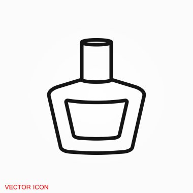 Parfüm simge vektör işareti simgesi tasarım için