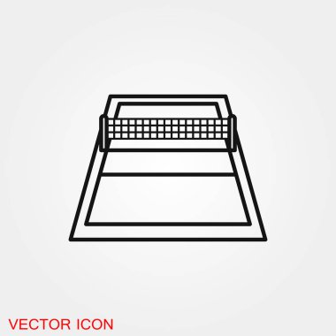 Voleybol simge vektör işareti simgesi tasarım için