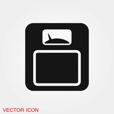 Ağırlık simge vektör işareti simgesi tasarım için