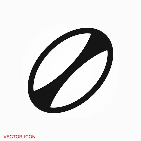 Símbolo de sinal de vetor Rugby Icon para design —  Vetores de Stock