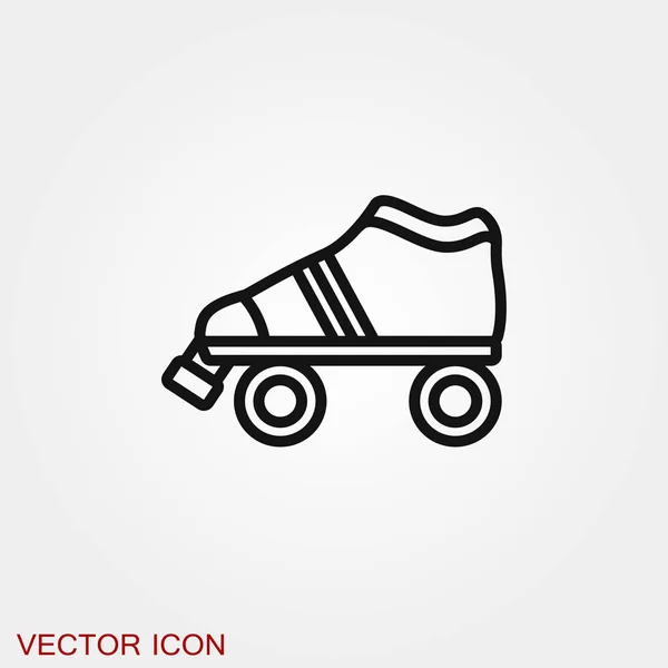 Patinaje icono símbolo de signo vectorial para el diseño — Vector de stock