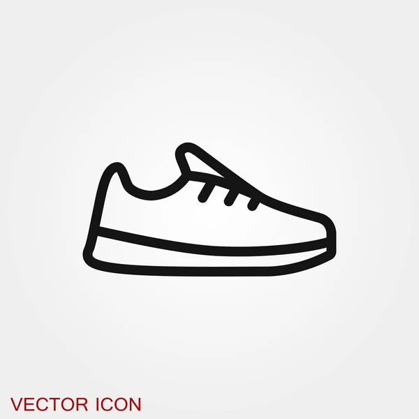 Turnschuhe Symbol Vektor Zeichen Symbol für Design — Stockvektor