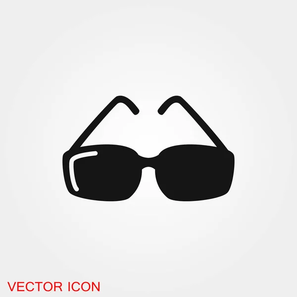 Óculos de sol Símbolo de sinal de vetor ícone para design — Vetor de Stock