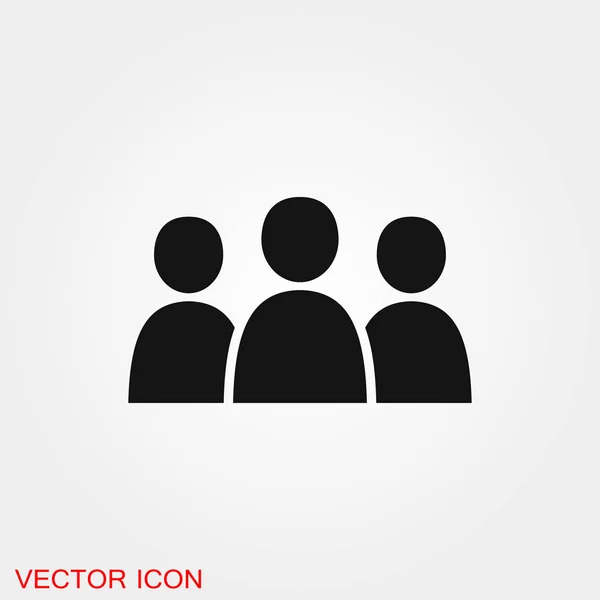 Simbolo segno vettoriale icona del team per il design — Vettoriale Stock