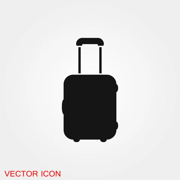 Reisetasche Symbol Vektor Zeichen Symbol für Design — Stockvektor