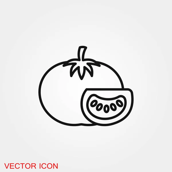 Vegetables Icon vector sign symbol for design — Stock Vector