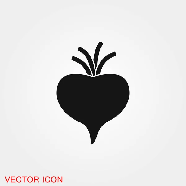 Simbol tanda vektor sayuran untuk desain - Stok Vektor