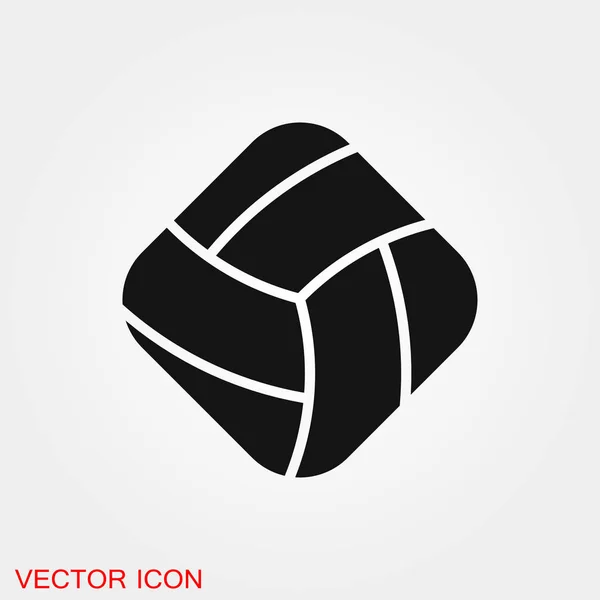 Icono de voleibol símbolo de signo de vector para el diseño — Vector de stock