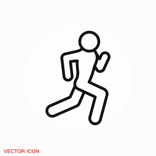 Running Icon vector sign symbol for design — Stock Vector