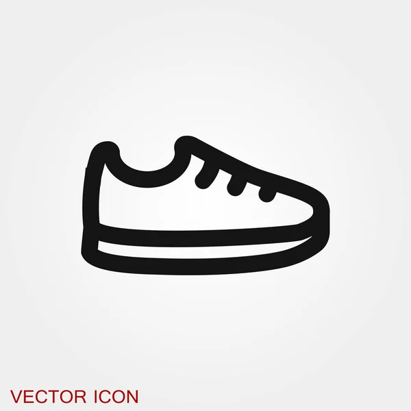 Turnschuhe Symbol Vektor Zeichen Symbol für Design — Stockvektor