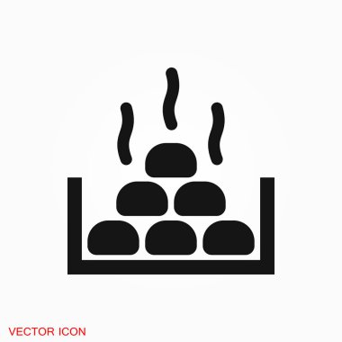 Sauna simge vektör işareti simgesi tasarım için