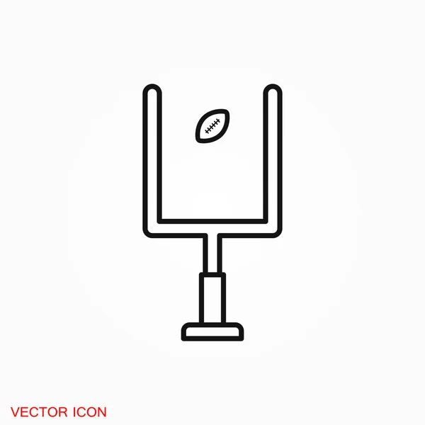 Symbole vectoriel d'icône de rugby pour la conception — Image vectorielle