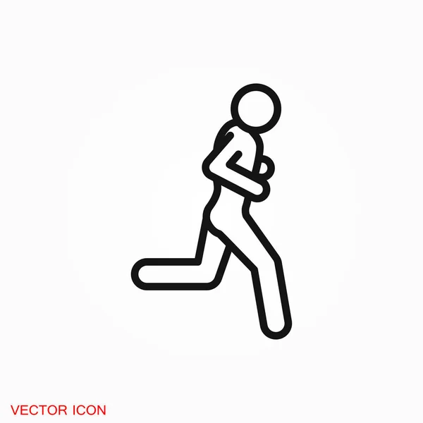 Ejecutar icono símbolo de signo vectorial para el diseño — Vector de stock