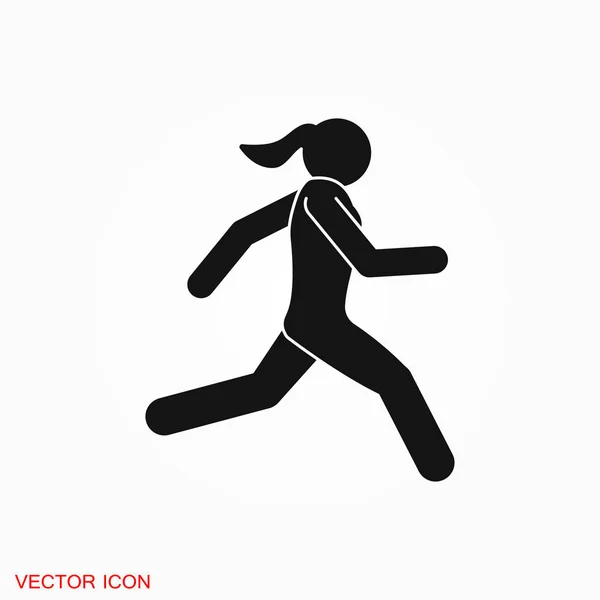 Running Icon vector sign symbol for design — Stock Vector