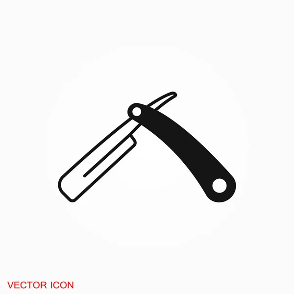 Razor icono símbolo de signo vectorial para el diseño — Vector de stock