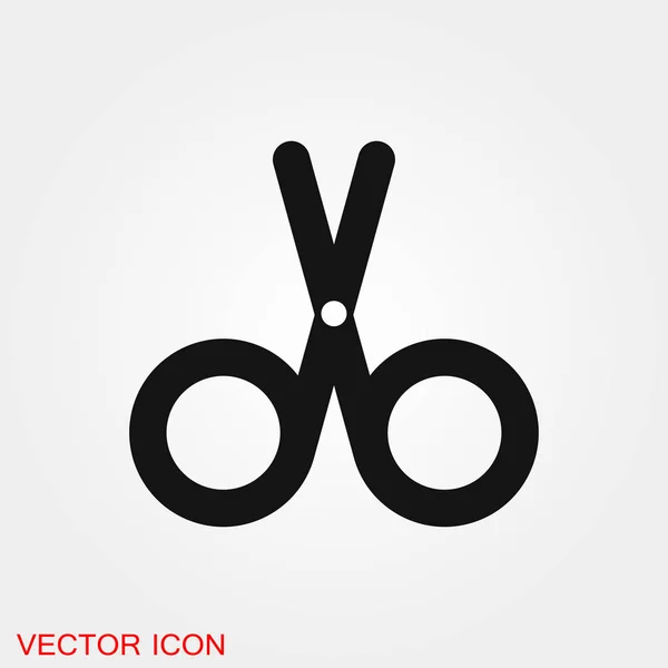 Ícone de tesoura símbolo de sinal de vetor para design —  Vetores de Stock